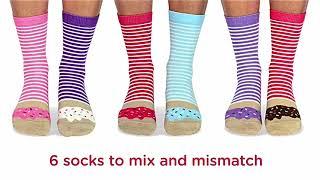 Donuts - Six Odd Sock! Available at Wicked Uncle USA