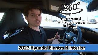 2022 Hyundai Elantra N Interior and Test Drive | a 360 VR Experience