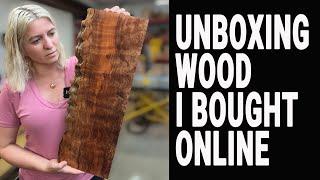 Unboxing wood I  bought online.