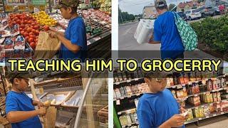 TEACHING HIM TO GROCERRY#LEARNING IS A PROCESS@mcelsvlog4006