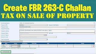 How to create 236C FBR Challan 2024 | Tax on Sale of property 2024 | FBR 236-C Tax on Property Sale