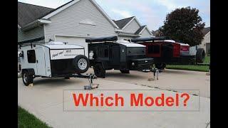 Are they really THAT different? Height comparisons of three Hiker Trailers models.