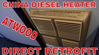 China Diesel Heater DIY Part 2  INSTALL Atwood Direct Retrofit