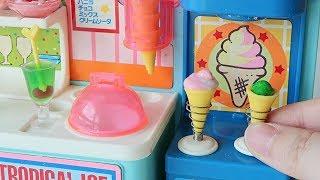 Unboxing & Playing With Konapun Soft Ice Cream Shop [Vintage Charmy Twin Toy]