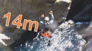 14m Sprung! Canyoning Italien, Bodengo Schlucht | FitnessPoint SportPalast