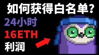 获得NFT项目白名单的9种方法｜24小时16ETH利润【最稳的NFT赚钱方法】