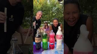 Coca-Cola, Mirinda, Fanta, Est VS Mentos #shorts by 1000 Experiments