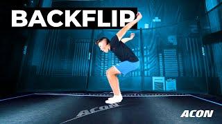 How to do a Backflip - Step by Step Trampoline Tutorial by ACON
