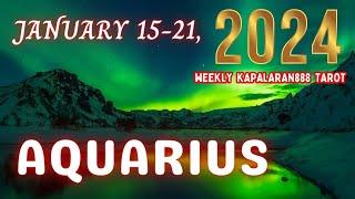 OFFER NG PERA, LOVE & CAREER! ️ AQUARIUS JANUARY 15-21, 2024 WEEKLY TAGALOG TAROT #KAPALARAN888