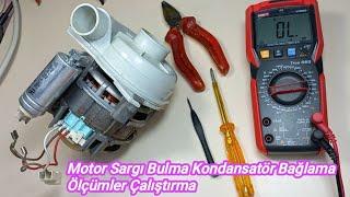 Bir Fazlı Motor Sargı Bulma Kondansatör Ölçme 220 V Bağlantı