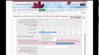 Express Entry Comprehensive Ranking System (CRS) Calculator