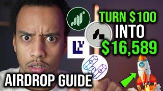 THE ULTIMATE CRYPTO AIRDROP GUIDE | Turn $120 Into $18,947 With These Crypto Airdrops!