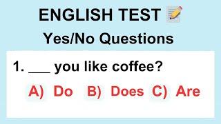 English Test: Yes/No Questions (Do, Does, Did) – Yes/No Questions Test #englishgrammar