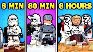 I tried to build Clone Base in LEGO - 8 min vs 80 min vs 8 hours...