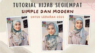 Tutorial Hijab SegiEmpat Simple dan Modern  Untuk Lebaran 2024 