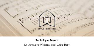 Technique Forum with Dr Jenevora Williams and Lydia Hart