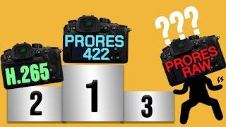 What is actually the best? ProRes RAW, ProRes 422 or H.265?  (w GH6 Firmware 2.0)