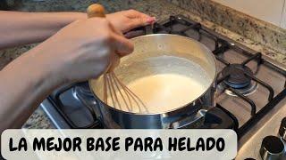 Base para Helados casera/ Helados cremosos y paletas de agua