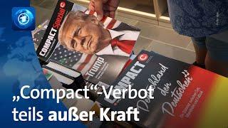 „Compact“-Verbot vorläufig teilweise außer Vollzug