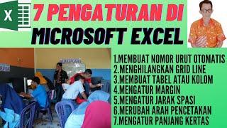 7 PENGATURAN DI MICROSOFT EXCEL~Bambapuang Foundation Enrekang