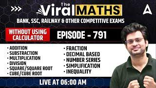 Viral Maths for Bank Exams | Simplification & No. Series Inequality | Arithmetic & DI by Navneet Sir