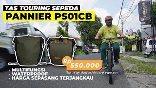 TAS TOURING SEPEDA WATERPROOF HARGA TERJANGKAU | PANNIER BAG TIPE PS01CB THETREKKERS JOGJA