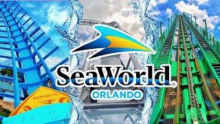 EVERY Coaster at SeaWorld Orlando - 2024 Edition (4K)