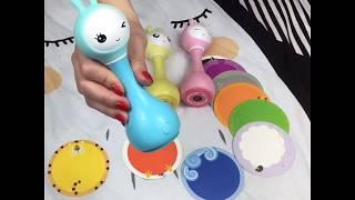Интерактивная обучающая музыкальная игрушка-погремушка Умный зайка alilo R1 c распознаванием цветов