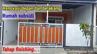 Renovasi Depan belakang Rumah subsidi|Permata nusa indah cibitung