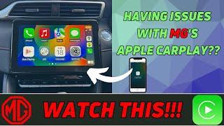 MG Apple CarPlay Connection Issues - 7 Ways to (Possibly) Fix Your Problems Before Seeing Workshop