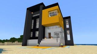  Minecraft Modern Ev Yapımı  Minecraft Basit Villa Yapımı 