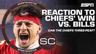 REACTION to Chiefs' AFC Championship win vs. Bills to advance to Super Bowl LIX  | SportsCenter