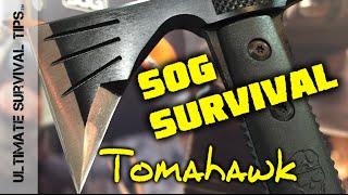 NEW SOG Survival / Paracord Tomahawk - SHOT Show 2015 - Bro of Fast Hawk n' Voodoo Tommy / Hatchet