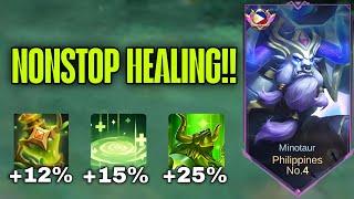 TOP GLOBAL MINOTAUR INSANE HEAL | ONE SKILL FULL HEAL!! 