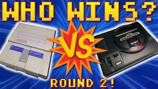 Who Wins? Super Nintendo vs. Sega Genesis Round 2!!! *32 MORE* Games Compared!