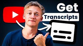 How To Get Transcript From a Youtube Video In 2 Minutes! - FULL GUIDE - Youtube Transcript Tutorial!