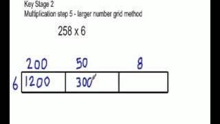 key stage 2 larger number grid method