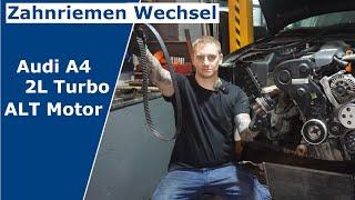 Zahnriemenwechsel Audi A4  ALT Motor/ 2L Turbo / 1,8Turbo / Stoßstange demontieren