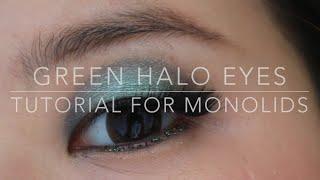 Green Halo Eye Tutorial for Monolids