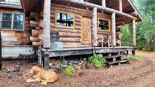 Stone Masonry on my Outdoor Kitchen and Off Grid Log Cabin