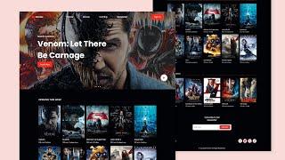 Make A Responsive Movies Website Design In HTML CSS & JavaScript