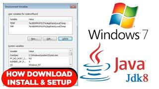 Download & Install JAVA JDK and Setup PATH (Java SE Development Kit) 8 on Windows 7 32bit/64bit