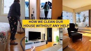 HOW WE CLEAN OUR HOUSE WITHOUT ANY HELP | SUNDAY DEEP CLEANING