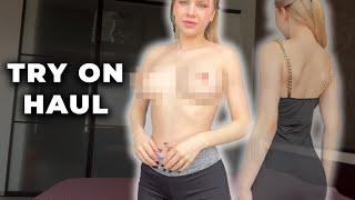 [4K] TRY ON HAUL |Try On Haul | See-Through | No bra Transparent