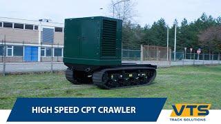 High speed tracked crawler for CPT machine | VTS TRACK SOLUTIONS