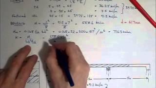 RC Beam Design EC2 - Worked example - main reinforcement