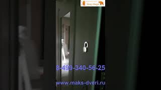 Входная дверь Престиж Беленый Дуб с зеркалом