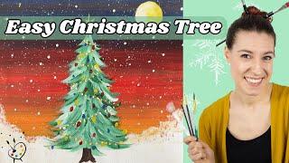 How To Paint an Easy Christmas Tree