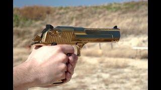 Shooting My Gold Desert Eagle .50 AE