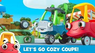 1 HOUR OF COZY COUPE | Too Much CAR-bage + More | Kids Cartoons | Let's Go Cozy Coupe 